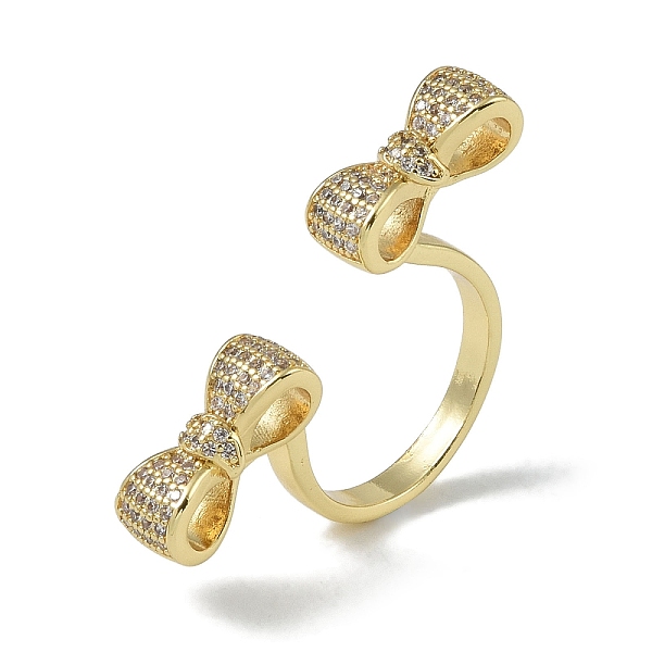 PandaHall Rack Plating Brass Micro Pave Cubic Zirconia Bowknot Open Cuff Rings for Women, Long-Lasting Plated, Cadmium Free & Lead Free..., Clear
PandaHall Rack Plating Brass Micro Pave Cubic Zirconia Bowknot Open Cuff Rings for Women, Long-Lasting Plated, Cadmium Free & Lead Free..., Clear