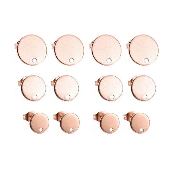 PandaHall 18Pcs 3 Size Vacuum Plating 304 Stainless Steel Stud Earring Findings, with Loop and Flat Plate, Ear Nuts/Earring Backs, Flat...
PandaHall 18Pcs 3 Size Vacuum Plating 304 Stainless Steel Stud Earring Findings, with Loop and Flat Plate, Ear Nuts/Earring Backs, Flat...