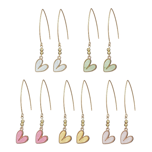 PandaHall Alloy Heart with Acrylic Beaded Dangle Earrings, Mixed Color, 68mm Acrylic Heart Multicolor
PandaHall Alloy Heart with Acrylic Beaded Dangle Earrings, Mixed Color, 68mm Acrylic Heart Multicolor