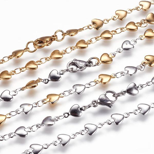 PandaHall 304 Stainless Steel Chain Necklaces, with Lobster Claw Clasps, Heart, Mixed Color, 17.9 inch(45.5cm) 304 Stainless Steel..., Multicolor
PandaHall 304 Stainless Steel Chain Necklaces, with Lobster Claw Clasps, Heart, Mixed Color, 17.9 inch(45.5cm) 304 Stainless Steel..., Multicolor