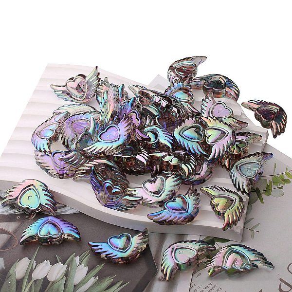 PandaHall Transparent Acrylic Heart Wing Beads, DIY Jewelry Beading Material, Gray, 37x20x8mm Acrylic Wing Gray
PandaHall Transparent Acrylic Heart Wing Beads, DIY Jewelry Beading Material, Gray, 37x20x8mm Acrylic Wing Gray