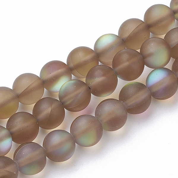 PandaHall Synthetic Moonstone Beads Strands, Holographic Beads, Dyed, Frosted, Round, Camel, 6mm, Hole: 0.5mm, 65pcs/strand, 15.7 inch..., Brown
PandaHall Synthetic Moonstone Beads Strands, Holographic Beads, Dyed, Frosted, Round, Camel, 6mm, Hole: 0.5mm, 65pcs/strand, 15.7 inch..., Brown