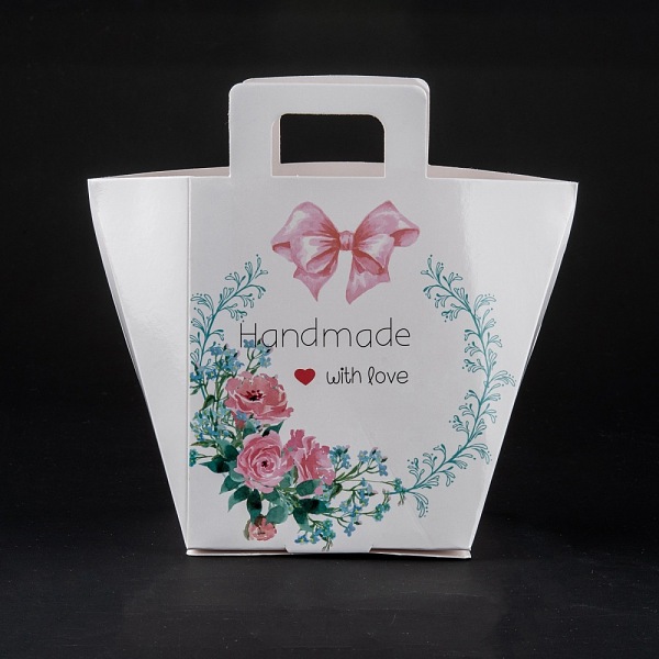 PandaHall Rectangle Foldable Creative Kraft Paper Gift Bag, Wedding Favor Bag, Flower Pattern, 15.5x8x17.5cm Paper Flower
PandaHall Rectangle Foldable Creative Kraft Paper Gift Bag, Wedding Favor Bag, Flower Pattern, 15.5x8x17.5cm Paper Flower
