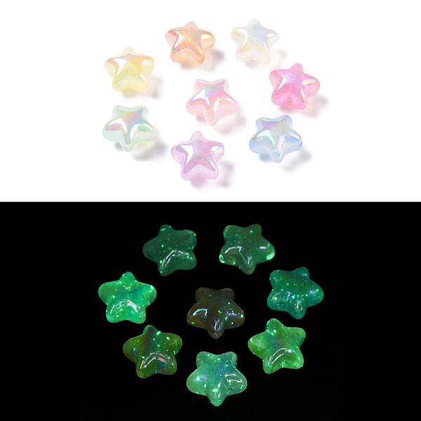 PandaHall UV Plating Opaque Acrylic Beads, Luminous Glow in the Dark, Star, Glitter Beads, Mixed Color, 18x18.5x11.7mm, Hole: 2.2mm Acrylic..., Multicolor
PandaHall UV Plating Opaque Acrylic Beads, Luminous Glow in the Dark, Star, Glitter Beads, Mixed Color, 18x18.5x11.7mm, Hole: 2.2mm Acrylic..., Multicolor