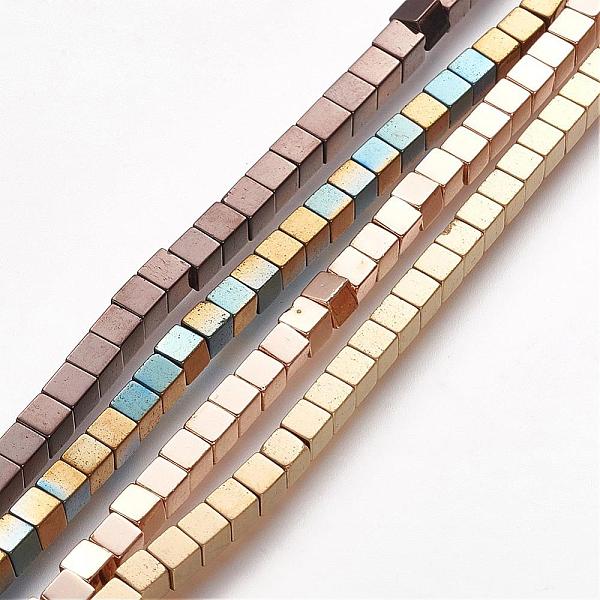 PandaHall Non-magnetic Synthetic Hematite Beads Strands, Vacuum Plating, Grade A, Cube, Mixed Color, 3x3x3mm, Hole: 0.5mm, about...
PandaHall Non-magnetic Synthetic Hematite Beads Strands, Vacuum Plating, Grade A, Cube, Mixed Color, 3x3x3mm, Hole: 0.5mm, about...