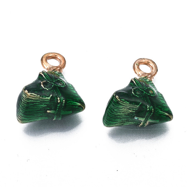 PandaHall Alloy Enamel Charms, Cadmium Free & Lead Free,Chinese Zongzi, Light Gold, Dark Green, 14.5x12.5x8.5mm, Hole: 2mm Alloy+Enamel Food
PandaHall Alloy Enamel Charms, Cadmium Free & Lead Free,Chinese Zongzi, Light Gold, Dark Green, 14.5x12.5x8.5mm, Hole: 2mm Alloy+Enamel Food