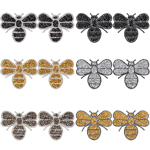 PandaHall CRASPIRE 12Pcs 6 Styles Bees Hotfix Rhinestone Appliques, Resin Rhinestone, Mixed Color, 65~68x78~80x2~2.5mm, 2pcs/style Resin..., Multicolor
PandaHall CRASPIRE 12Pcs 6 Styles Bees Hotfix Rhinestone Appliques, Resin Rhinestone, Mixed Color, 65~68x78~80x2~2.5mm, 2pcs/style Resin..., Multicolor