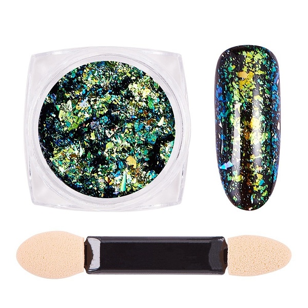 PandaHall Chameleon Holographic Mirror Nail Flake, Starry Sky/Mirror Effect, Shiny Nail Decoration, with One Brush, Light Sea Green...
PandaHall Chameleon Holographic Mirror Nail Flake, Starry Sky/Mirror Effect, Shiny Nail Decoration, with One Brush, Light Sea Green...