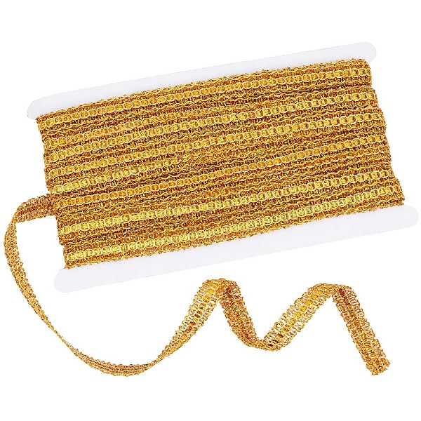 PandaHall GORGECRAFT 15Yds Gold Gimp Braid Trim Woven Lace Trim Ribbon Metallic Edge Trim Scroll Gimp Braid Polyester Fabric Sewing Glitter...
PandaHall GORGECRAFT 15Yds Gold Gimp Braid Trim Woven Lace Trim Ribbon Metallic Edge Trim Scroll Gimp Braid Polyester Fabric Sewing Glitter...