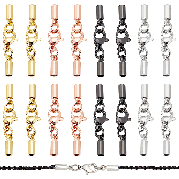 PandaHall 24Pcs 4 Colors Brass Lobster Claw Clasps, with Cord Ends, Long-Lasting Plated, Mixed Color, 30mm, 6 sets/color Brass Others
PandaHall 24Pcs 4 Colors Brass Lobster Claw Clasps, with Cord Ends, Long-Lasting Plated, Mixed Color, 30mm, 6 sets/color Brass Others