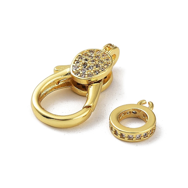 PandaHall Rack Plating Brass Micro Pave Clear Cubic Zirconia Tube Bails, with Lobster Claw Clasps, Cadmium Free & Lead Free, Long-Lasting...
PandaHall Rack Plating Brass Micro Pave Clear Cubic Zirconia Tube Bails, with Lobster Claw Clasps, Cadmium Free & Lead Free, Long-Lasting...