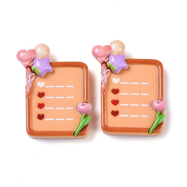 PandaHall Opaque Resin Decoden Cabochons, Notepad, Light Salmon, 29.5x23.5x7.5mm Resin Rectangle
PandaHall Opaque Resin Decoden Cabochons, Notepad, Light Salmon, 29.5x23.5x7.5mm Resin Rectangle