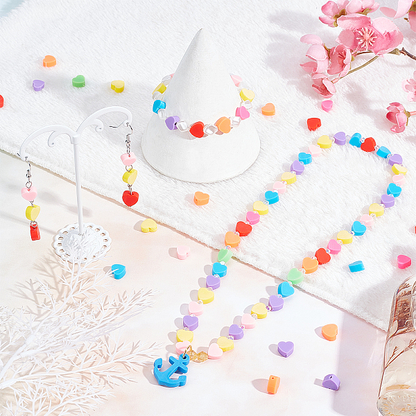 PandaHall 8 Colors Heart Clay Beads, 240pcs Heishi Beads Love Heart Spacer Beads Loose Beads 9mm for Handmade Jewelry Bracelet Necklace..., Multicolor
PandaHall 8 Colors Heart Clay Beads, 240pcs Heishi Beads Love Heart Spacer Beads Loose Beads 9mm for Handmade Jewelry Bracelet Necklace..., Multicolor