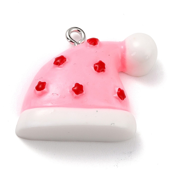 PandaHall Resin Pendants, for Christmas Festival, with Platinum Iron Peg Bail, Christmas Hat with Star, Pink, 25x27x6mm, Hole: 2mm Resin Hat...
PandaHall Resin Pendants, for Christmas Festival, with Platinum Iron Peg Bail, Christmas Hat with Star, Pink, 25x27x6mm, Hole: 2mm Resin Hat...