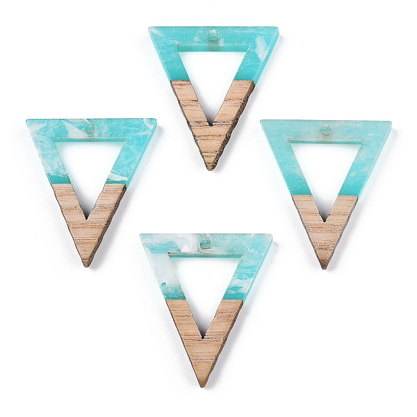 PandaHall Transparent Resin & White Wood Pendants, Two Tone, Hollow Triangle Charms, Cyan, 27.5x24x3.5mm, Hole: 1.8mm Resin+Wood Triangle...
PandaHall Transparent Resin & White Wood Pendants, Two Tone, Hollow Triangle Charms, Cyan, 27.5x24x3.5mm, Hole: 1.8mm Resin+Wood Triangle...