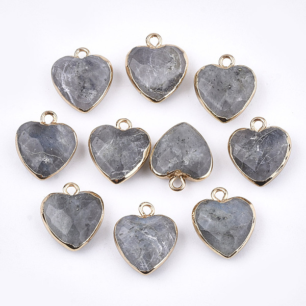 PandaHall Electroplate Natural Labradorite Pendants, with Cadmium Free & Nickel Free & Lead Free Iron Findings, Faceted, Heart, Golden...
PandaHall Electroplate Natural Labradorite Pendants, with Cadmium Free & Nickel Free & Lead Free Iron Findings, Faceted, Heart, Golden...