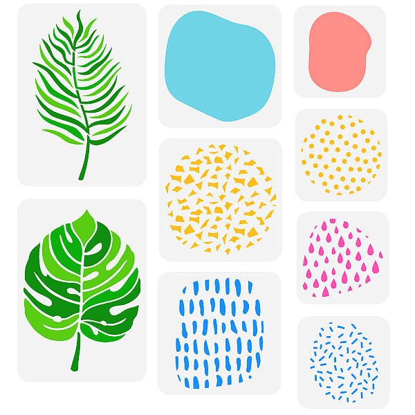 PandaHall FINGERINSPIRE 9 Pcs Layered Leaf Stencil 3 Sizes Boho Style Abstract Shapes Template Plastic Leaves Spots Stencils for Painting...
PandaHall FINGERINSPIRE 9 Pcs Layered Leaf Stencil 3 Sizes Boho Style Abstract Shapes Template Plastic Leaves Spots Stencils for Painting...
