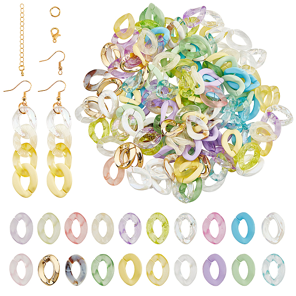 PandaHall 222pcs DIY Earring Making Kit, Link Dangle Earrings Link Bracelet Making Set Colorful Acrylic Linking Rings Open Link Connectors..., Multicolor
PandaHall 222pcs DIY Earring Making Kit, Link Dangle Earrings Link Bracelet Making Set Colorful Acrylic Linking Rings Open Link Connectors..., Multicolor