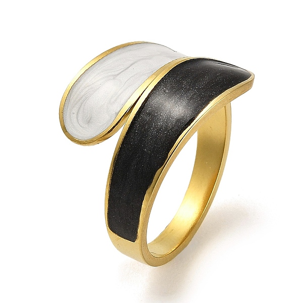 PandaHall 304 Stainless Steel Teardrop Open Cuff Ring, with Enamel, Real 18K Gold Plated, US Size 8 1/2(18.5mm) 304 Stainless Steel Ring..., Black
PandaHall 304 Stainless Steel Teardrop Open Cuff Ring, with Enamel, Real 18K Gold Plated, US Size 8 1/2(18.5mm) 304 Stainless Steel Ring..., Black