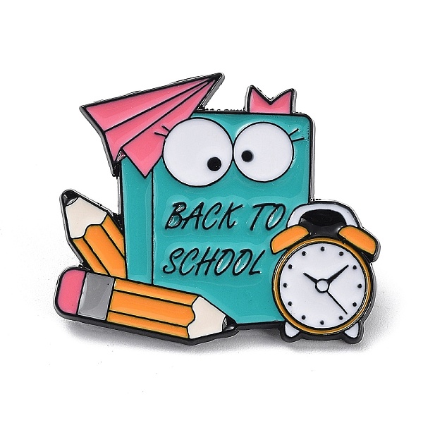PandaHall Back to School Theme Enamel Pins, Black Alloy Brooch for Backpack Clothes, Book, 28x32x1mm Alloy+Enamel Book
PandaHall Back to School Theme Enamel Pins, Black Alloy Brooch for Backpack Clothes, Book, 28x32x1mm Alloy+Enamel Book