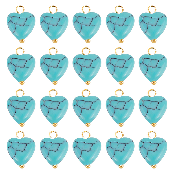 PandaHall arricraft 50 Pcs Heart Shape Stone Pendants, Synthetic Turquoise Gemstone Pendants Rock Charms Love Stone Charm Bulk For Diy...
PandaHall arricraft 50 Pcs Heart Shape Stone Pendants, Synthetic Turquoise Gemstone Pendants Rock Charms Love Stone Charm Bulk For Diy...