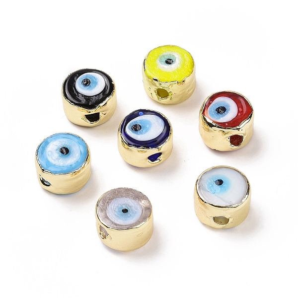 PandaHall Handmade Evil Eye Lampwork Beads, with Golden Tone Brass Findings, Long-Lasting Plated, Cadmium Free & Lead Free, Flat Round..., Multicolor
PandaHall Handmade Evil Eye Lampwork Beads, with Golden Tone Brass Findings, Long-Lasting Plated, Cadmium Free & Lead Free, Flat Round..., Multicolor