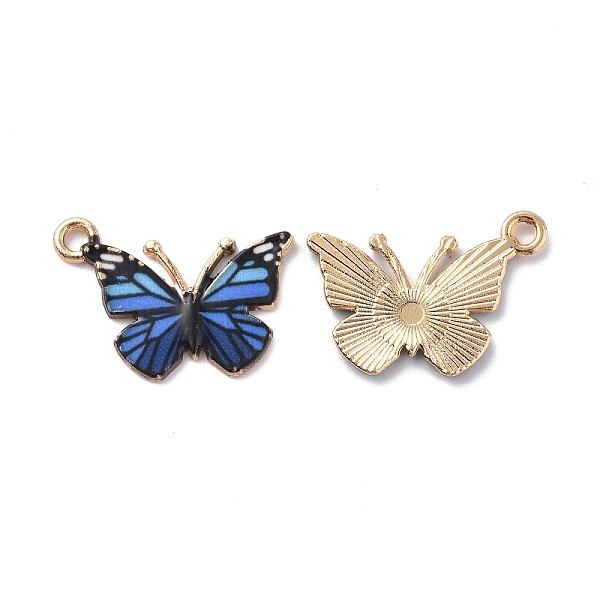 PandaHall Light Gold Alloy Enamel Pendants, Cadmium Free & Nickel Free & Lead Free, Butterfly Charm, Dodger Blue, 15.6x21.7x1.6mm, Hole: 2mm...
PandaHall Light Gold Alloy Enamel Pendants, Cadmium Free & Nickel Free & Lead Free, Butterfly Charm, Dodger Blue, 15.6x21.7x1.6mm, Hole: 2mm...