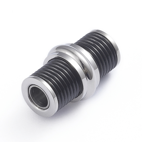 PandaHall Retro 304 Stainless Steel Magnetic Clasps with Glue-in Ends, Column, Gunmetal & Stainless Steel Color, 22.5x14mm, Hole: 5mm 304...
PandaHall Retro 304 Stainless Steel Magnetic Clasps with Glue-in Ends, Column, Gunmetal & Stainless Steel Color, 22.5x14mm, Hole: 5mm 304...