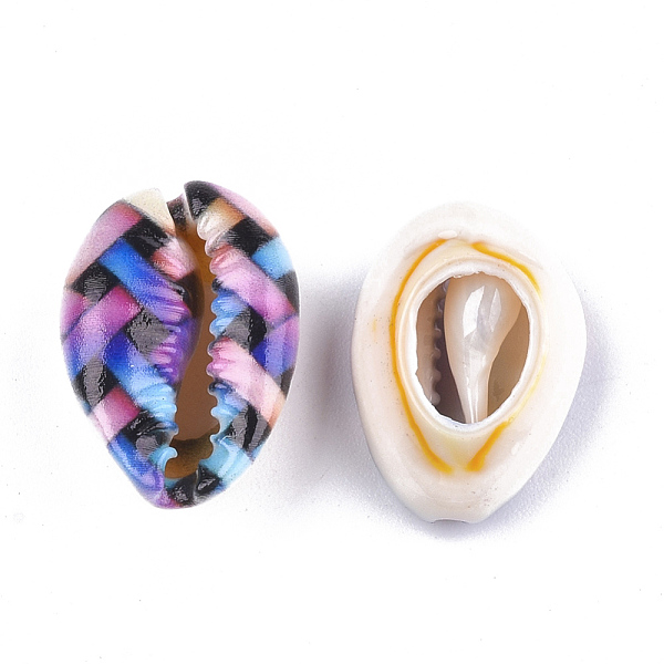 PandaHall Printed Cowrie Shell Beads, No Hole/Undrilled, Colorful, 20~25x13~17x7~8mm Cowrie Shell Shell Shape
PandaHall Printed Cowrie Shell Beads, No Hole/Undrilled, Colorful, 20~25x13~17x7~8mm Cowrie Shell Shell Shape
