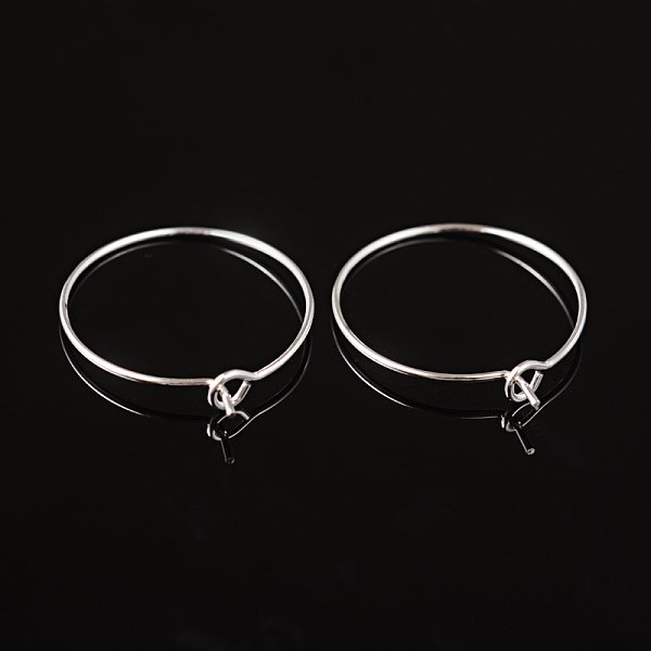 PandaHall Silver Color Plated Brass Earring Hoops, Wine Glass Charm Rings, 20 Gauge, 20x0.8mm Brass
PandaHall Silver Color Plated Brass Earring Hoops, Wine Glass Charm Rings, 20 Gauge, 20x0.8mm Brass