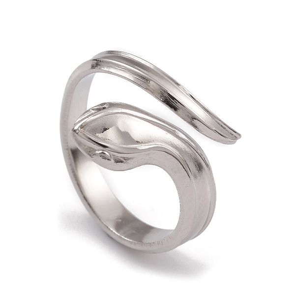 PandaHall 304 Stainless Steel Snake Open Cuff Rings for Women, Stainless Steel Color, US Size 7 1/4(17.5mm) 304 Stainless Steel
PandaHall 304 Stainless Steel Snake Open Cuff Rings for Women, Stainless Steel Color, US Size 7 1/4(17.5mm) 304 Stainless Steel