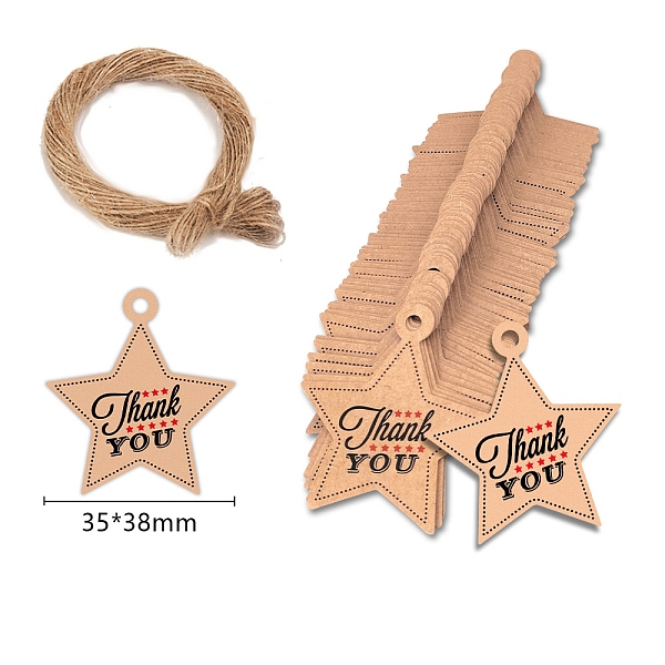 PandaHall Thanksgiving Themed Star Paper Hang Gift Tags, with Hemp Cord, BurlyWood, 3.8x3.5cm, 100pcs/set Paper Word Orange
PandaHall Thanksgiving Themed Star Paper Hang Gift Tags, with Hemp Cord, BurlyWood, 3.8x3.5cm, 100pcs/set Paper Word Orange