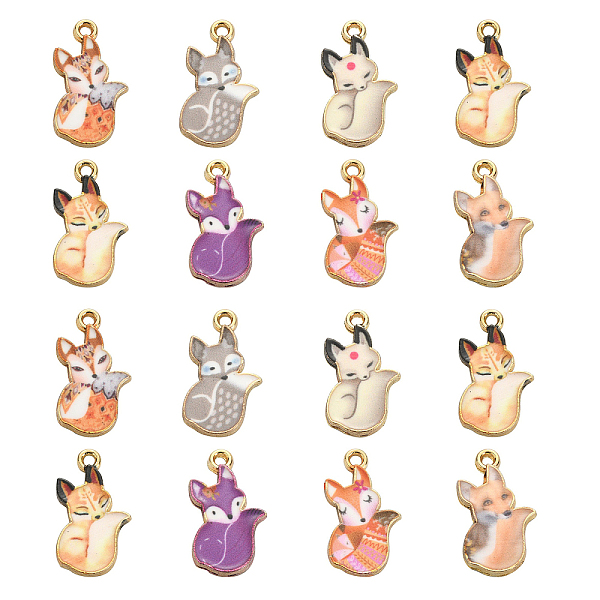 PandaHall 40Pcs 8 Styles Printed Alloy Enamel Pendants, Light Gold, Fox, Mixed Color, 19x11mm, 5pcs/style Alloy+Enamel Fox Multicolor
PandaHall 40Pcs 8 Styles Printed Alloy Enamel Pendants, Light Gold, Fox, Mixed Color, 19x11mm, 5pcs/style Alloy+Enamel Fox Multicolor