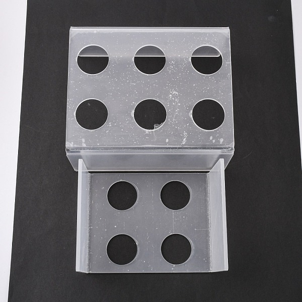 PandaHall Olycraft 2Pcs Rectangle 4 & 6 Holes Acrylic Display Stand, for Ice-Cream or Cake Display, Clear, 19.5x16x9cm Acrylic Clear
PandaHall Olycraft 2Pcs Rectangle 4 & 6 Holes Acrylic Display Stand, for Ice-Cream or Cake Display, Clear, 19.5x16x9cm Acrylic Clear