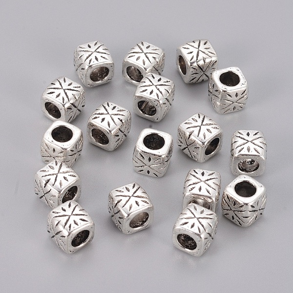 PandaHall Tibetan Style Spacer Beads, Lead Free & Cadmium Free, Tubbish, Antique Silver, 9x9x9mm, Hole: 5.5mm Alloy Barrel
PandaHall Tibetan Style Spacer Beads, Lead Free & Cadmium Free, Tubbish, Antique Silver, 9x9x9mm, Hole: 5.5mm Alloy Barrel