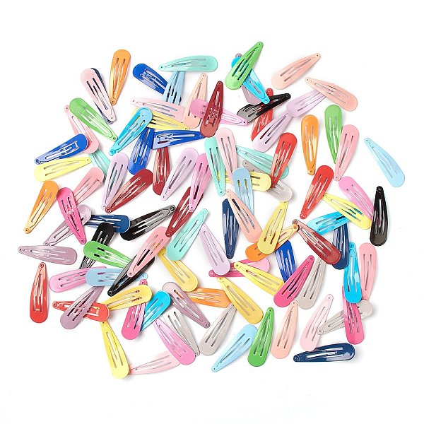 PandaHall Baking Painted Iron Snap Hair Clips, Teardrop, for Children's Day, Mixed Color, 48.5x14x1.7mm Iron Multicolor
PandaHall Baking Painted Iron Snap Hair Clips, Teardrop, for Children's Day, Mixed Color, 48.5x14x1.7mm Iron Multicolor