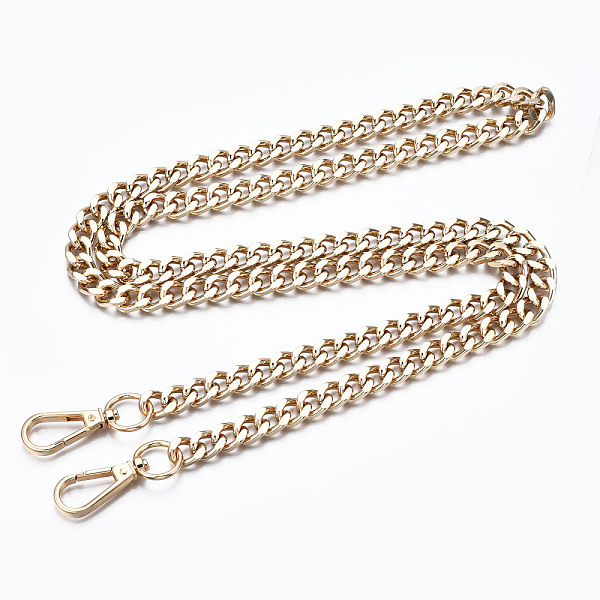 PandaHall Bag Chains Straps, Iron Curb Link Chains, with Alloy Swivel Clasps, for Bag Replacement Accessories, Light Gold, 1160x10mm Iron
PandaHall Bag Chains Straps, Iron Curb Link Chains, with Alloy Swivel Clasps, for Bag Replacement Accessories, Light Gold, 1160x10mm Iron