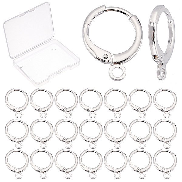 PandaHall CREATCABIN 25Pairs Brass Huggie Hoop Earring Findings, with Horizontal Loops, Long-Lasting Plated, Real Platinum Plated, 12 Gauge...
PandaHall CREATCABIN 25Pairs Brass Huggie Hoop Earring Findings, with Horizontal Loops, Long-Lasting Plated, Real Platinum Plated, 12 Gauge...