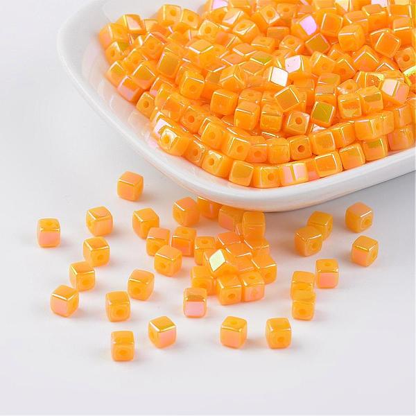 PandaHall Eco-Friendly Poly Styrene Acrylic Beads, AB color, Cube, Gold, 4x4mm, Hole: 1mm, about 8000pcs/500g Acrylic Cube Gold
PandaHall Eco-Friendly Poly Styrene Acrylic Beads, AB color, Cube, Gold, 4x4mm, Hole: 1mm, about 8000pcs/500g Acrylic Cube Gold
