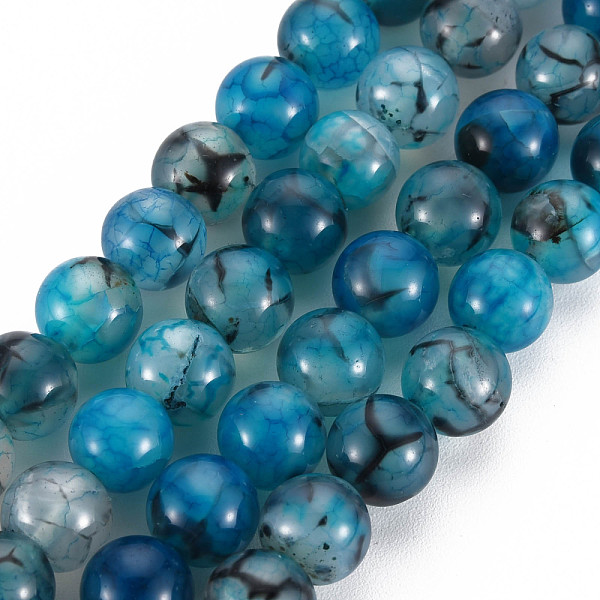 PandaHall Natural Dragon Veins Agate Beads Strands, Dyed, Round, Steel Blue, 8mm, Hole: 1mm, about 48pcs/strand, 14.96 inch Dragon Veins...
PandaHall Natural Dragon Veins Agate Beads Strands, Dyed, Round, Steel Blue, 8mm, Hole: 1mm, about 48pcs/strand, 14.96 inch Dragon Veins...