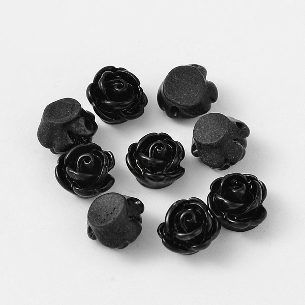PandaHall Rose Flower Opaque Resin Beads, Black, 9x7mm, Hole: 1mm Resin Flower Black
PandaHall Rose Flower Opaque Resin Beads, Black, 9x7mm, Hole: 1mm Resin Flower Black