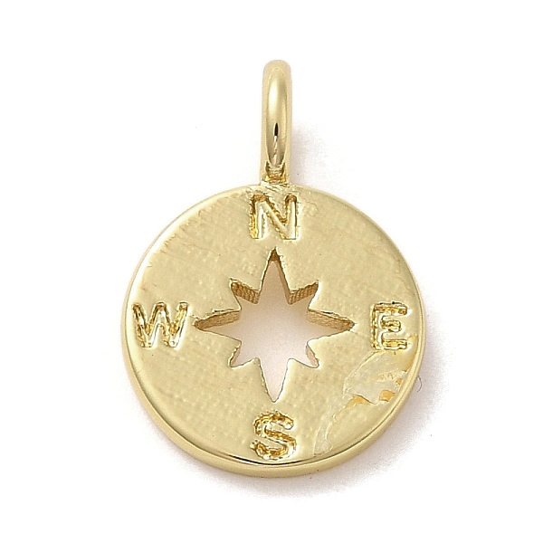 PandaHall Brass Pendants, Flat Round with Compass, Real 14K Gold Plated, 17x12x1.5mm, Hole: 3.2mm Brass Flat Round
PandaHall Brass Pendants, Flat Round with Compass, Real 14K Gold Plated, 17x12x1.5mm, Hole: 3.2mm Brass Flat Round