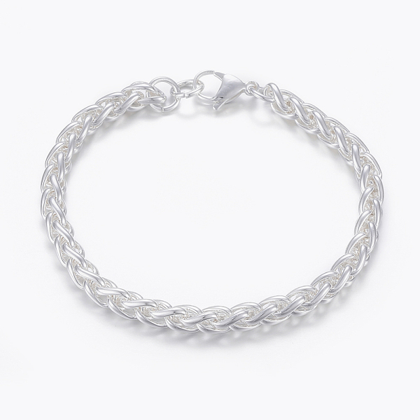 PandaHall 304 Stainless Steel Wheat Chain Bracelets, with Lobster Claw Clasps, Silver Color Plated, 8-1/4 inch(210mm)x6mm 304 Stainless...
PandaHall 304 Stainless Steel Wheat Chain Bracelets, with Lobster Claw Clasps, Silver Color Plated, 8-1/4 inch(210mm)x6mm 304 Stainless...