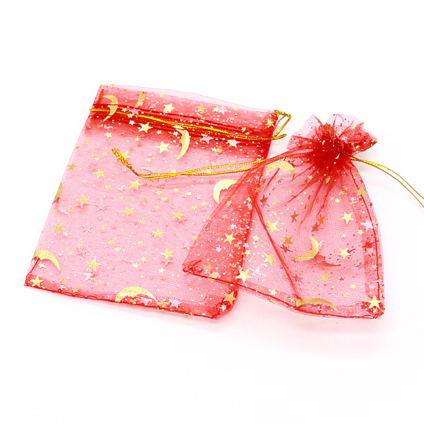 PandaHall Hot Stamping Rectangle Organza Drawstring Gift Bags, Storage Bags with Moon and Star Print, Red, 9x7cm Organza Rectangle Red
PandaHall Hot Stamping Rectangle Organza Drawstring Gift Bags, Storage Bags with Moon and Star Print, Red, 9x7cm Organza Rectangle Red