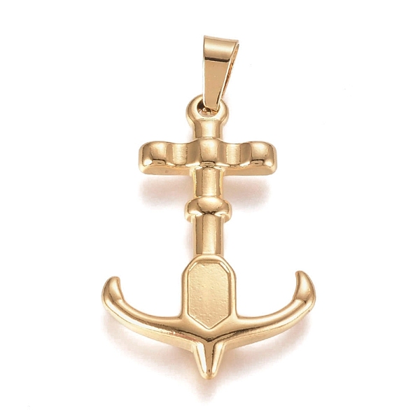 PandaHall 304 Stainless Steel Pendants, Anchor, Golden, 33.5x22.5x2.5mm, Hole: 4x6mm 304 Stainless Steel Anchor & Helm
PandaHall 304 Stainless Steel Pendants, Anchor, Golden, 33.5x22.5x2.5mm, Hole: 4x6mm 304 Stainless Steel Anchor & Helm