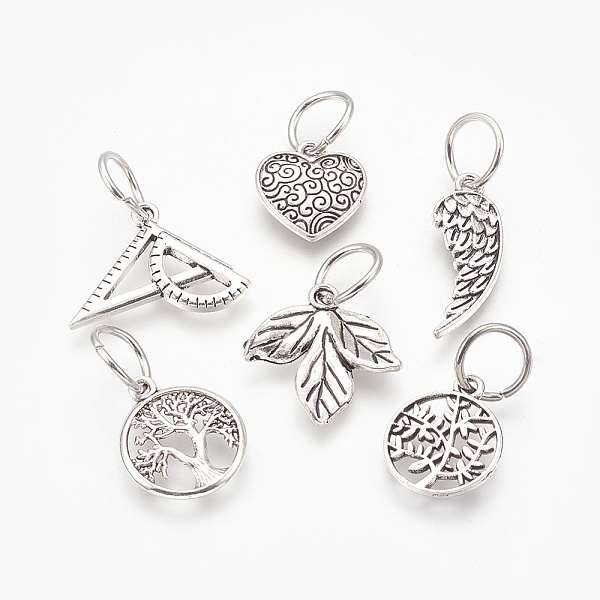 PandaHall Alloy Pendants, Mixed Shaped, Antique Silver & Platinum, 15.5~26x9.5~24x1.5~3mm, Hole: 7.5~8mm Alloy Mixed Shapes
PandaHall Alloy Pendants, Mixed Shaped, Antique Silver & Platinum, 15.5~26x9.5~24x1.5~3mm, Hole: 7.5~8mm Alloy Mixed Shapes