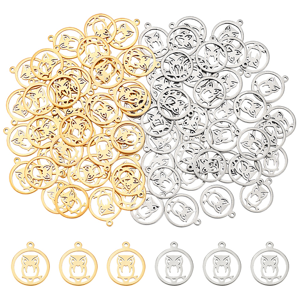 PandaHall DICOSMETIC 80Pcs 2 Colors Owl Charms Stainless Steel Golden Ring with Owl Charms Cute Animals Charms Small Hollow Pendants Flat...
PandaHall DICOSMETIC 80Pcs 2 Colors Owl Charms Stainless Steel Golden Ring with Owl Charms Cute Animals Charms Small Hollow Pendants Flat...