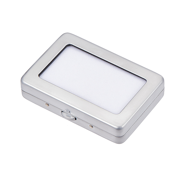 PandaHall Iron Loose Diamnond Gemstone Display Boxes, Glass Top Jewelry Display Cases with Sponge Inside, Rectangle, Silver, 8x5.5x1.7cm...
PandaHall Iron Loose Diamnond Gemstone Display Boxes, Glass Top Jewelry Display Cases with Sponge Inside, Rectangle, Silver, 8x5.5x1.7cm...