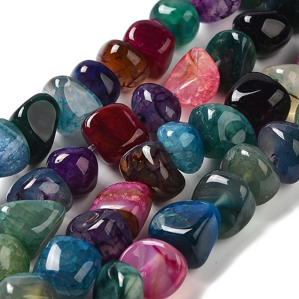 PandaHall Natural Agate Beads Strands, Dyed & Heated, Nuggets, Tumbled Stone, Colorful, 6.5~13x10~13x1.5~11mm, Hole: 1.6mm, about..., Multicolor
PandaHall Natural Agate Beads Strands, Dyed & Heated, Nuggets, Tumbled Stone, Colorful, 6.5~13x10~13x1.5~11mm, Hole: 1.6mm, about..., Multicolor