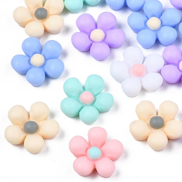 PandaHall Opaque Resin Cabochons, Rubberized Style, Flower, Mixed Color, 13x13x4mm Resin Flower Multicolor
PandaHall Opaque Resin Cabochons, Rubberized Style, Flower, Mixed Color, 13x13x4mm Resin Flower Multicolor